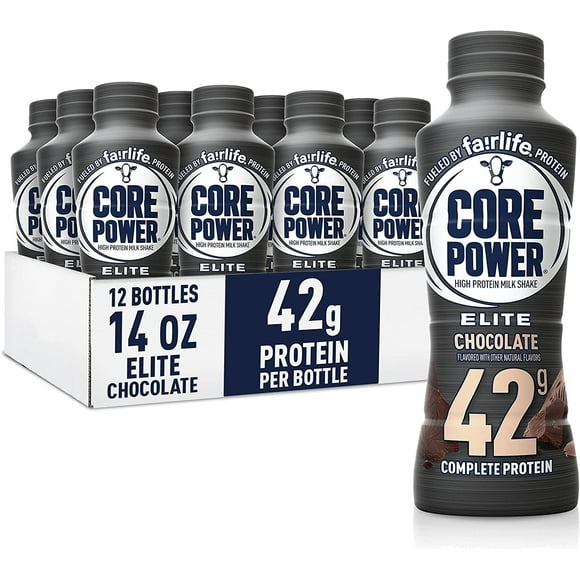Fairlife Core Power Elite 42g High Protein Milk Shakes, Ready to Drink for Workout Recovery, Chocolate, 14 Fl Oz (Pack of 12)