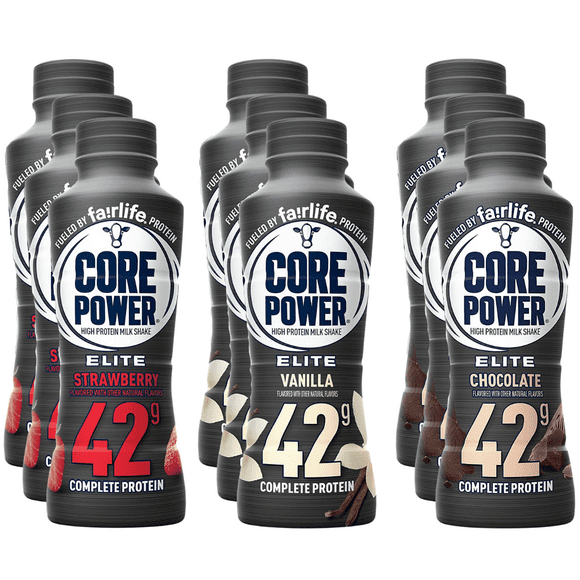 Fairlife Core Power Elite 42g High Protein Milk Shakes Variety Pack 9 count