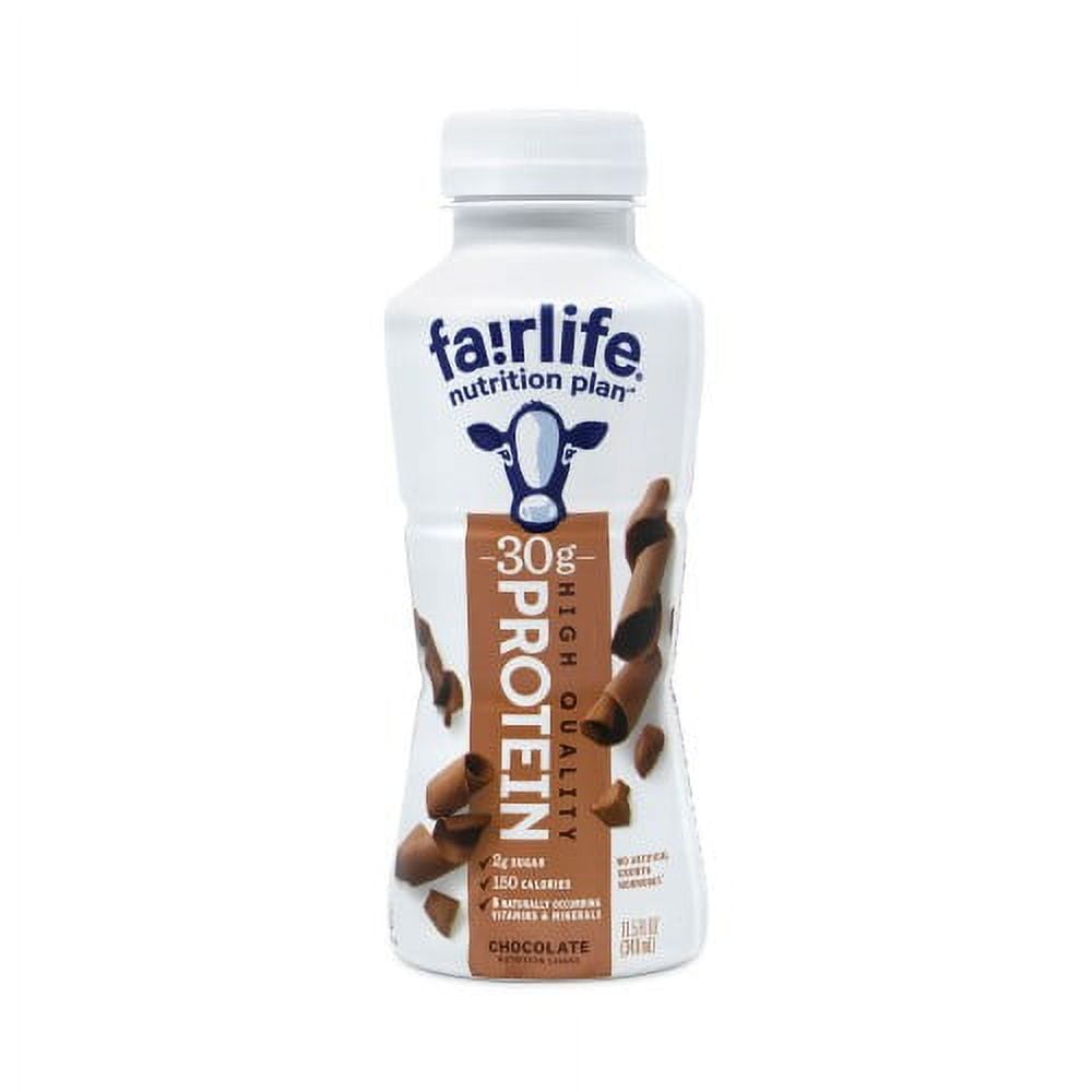 Fairlife High Protein Chocolate Nutrition Shake, 11.5 oz Bottle, 12/Pack, (22001002)