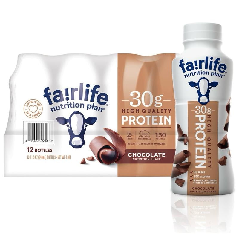 Fairlife Nutrition Plan 30g Protein Shake, Chocolate (11.5 fl. oz., 12 ...