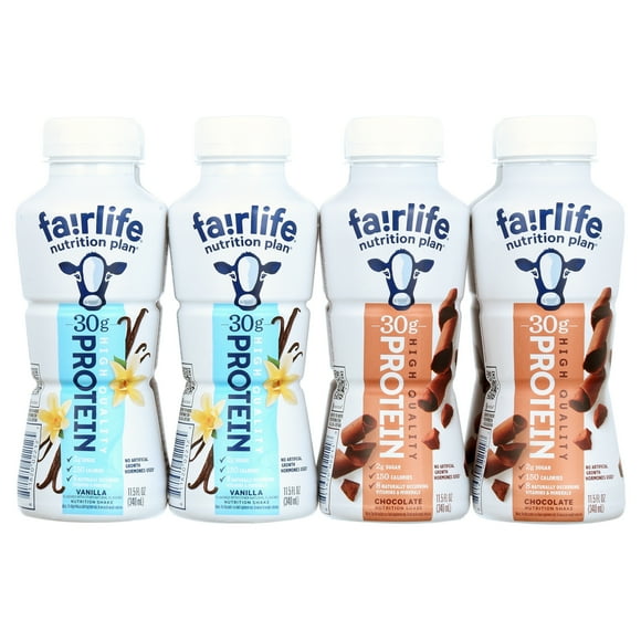 Fairlife Nutrition Plan 30g Protein Shake, Sampler Pack (11.5 fl. oz, 8 Pack)