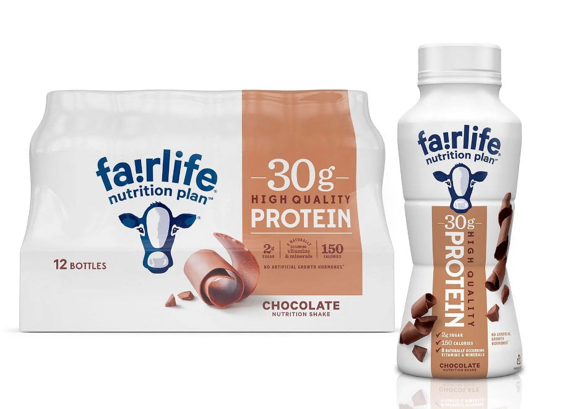 Fairlife Nutrition Plan High Protein, Low Sugar, Dairy Milk Chocolate ...