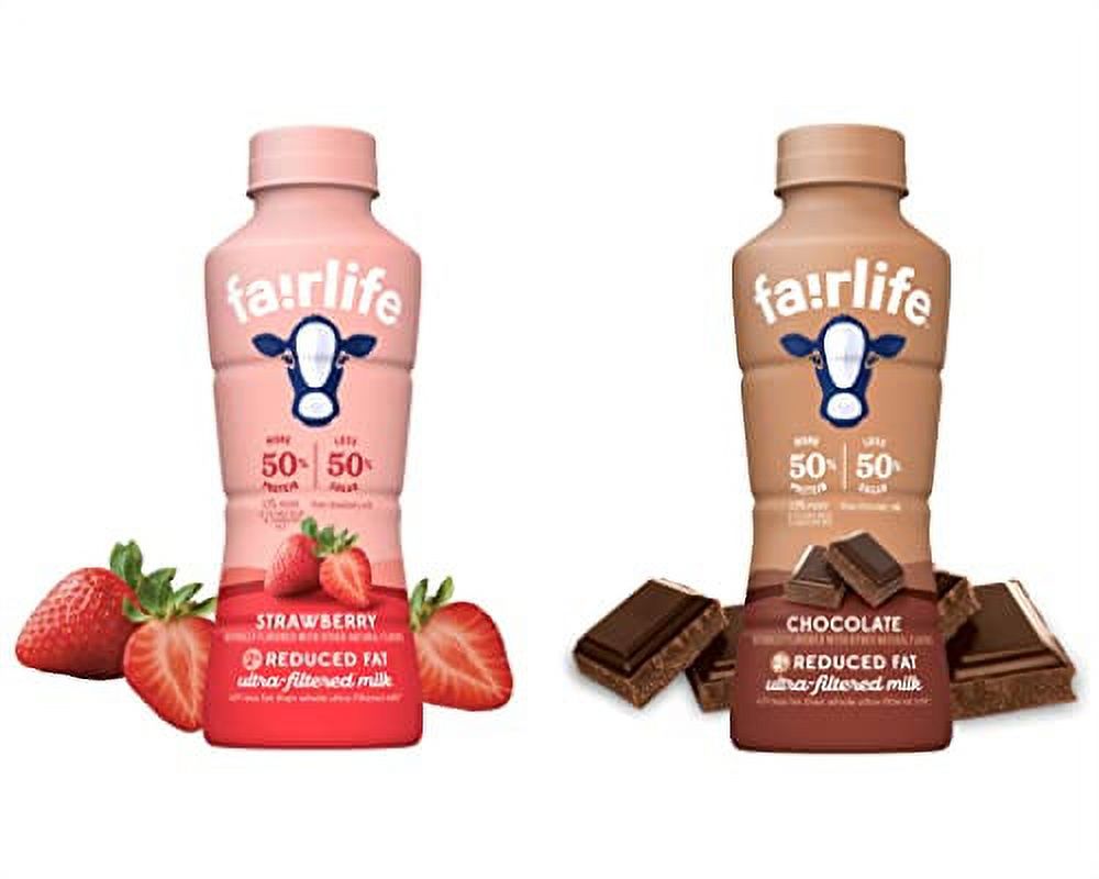 Fairlife UFM Milk 2 Reduced Variety Pack, 14 Fl Oz, Total 6 Bottles 3