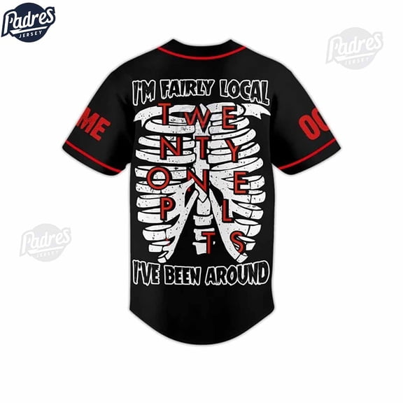 Fairly Local twenty One Pilots Custom Baseball Jersey Fan Gear