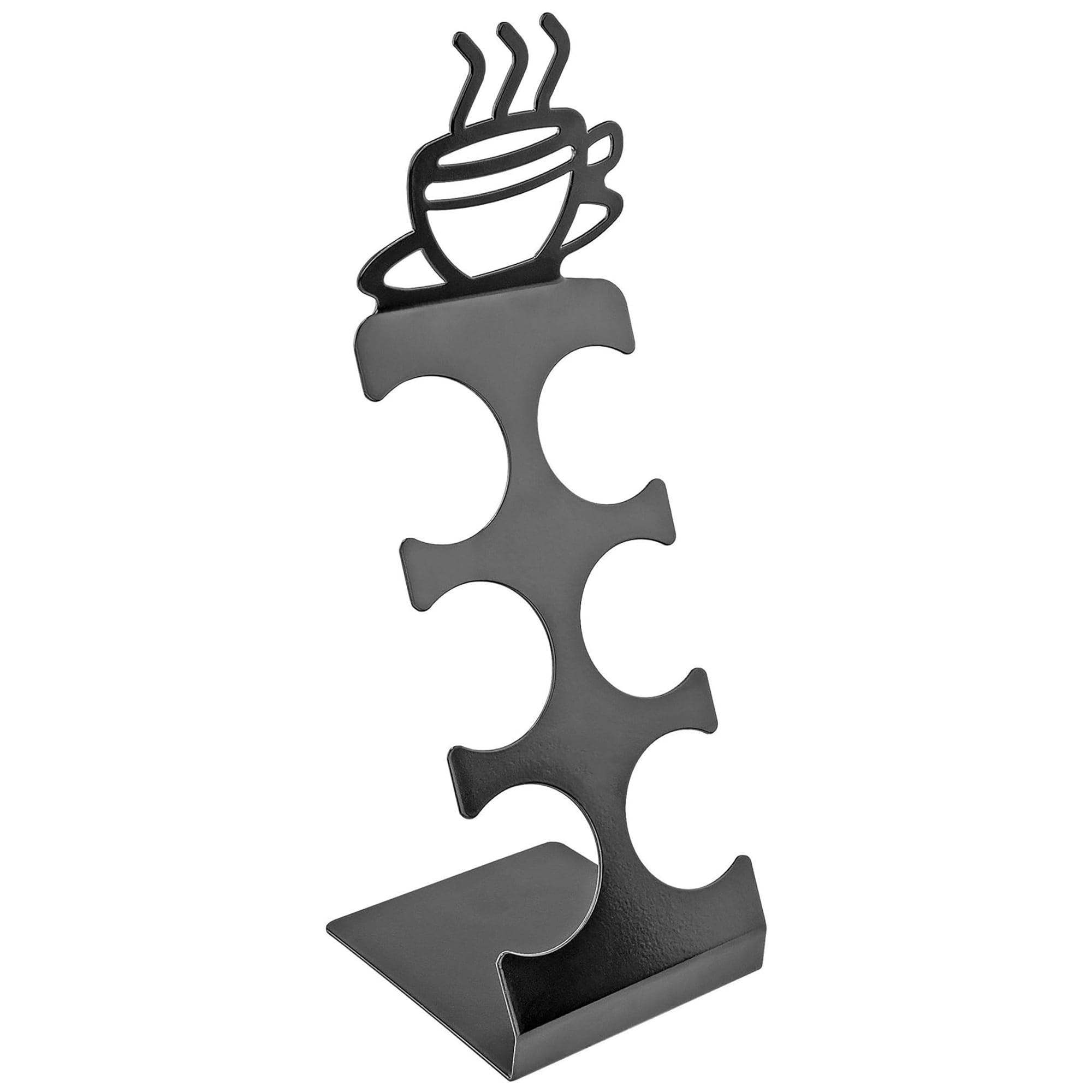 Southern Homewares: Coffee Pod Storage Rack - 6 Slot, Countertop K-Cup Holder, Compact Display, Metal Stand, Padded Bottom, Drink Cup Design Topper