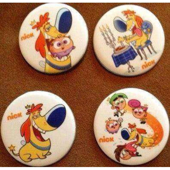 Fairly OddParents set of 4 different 2013 SDCC buttons pins