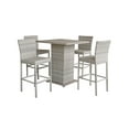 thumbnail image 1 of Fairmont Pub Table Set With Barstools 5 Piece Outdoor Wicker Patio Furniture, 1 of 5
