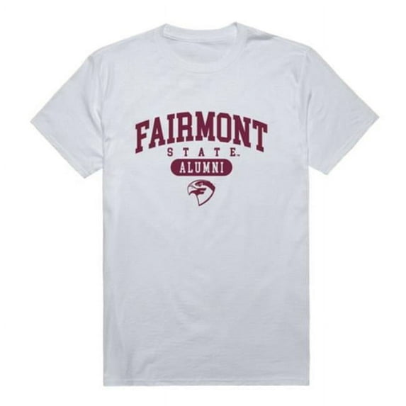 Fairmont State University Falcons Alumni T-Shirt, White - Extra Large