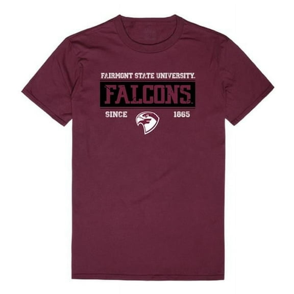 Fairmont State University Falcons College Established T-Shirt, Maroon - Medium