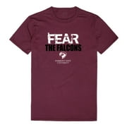 Fairmont State University Falcons Fear College T-Shirt Maroon Small