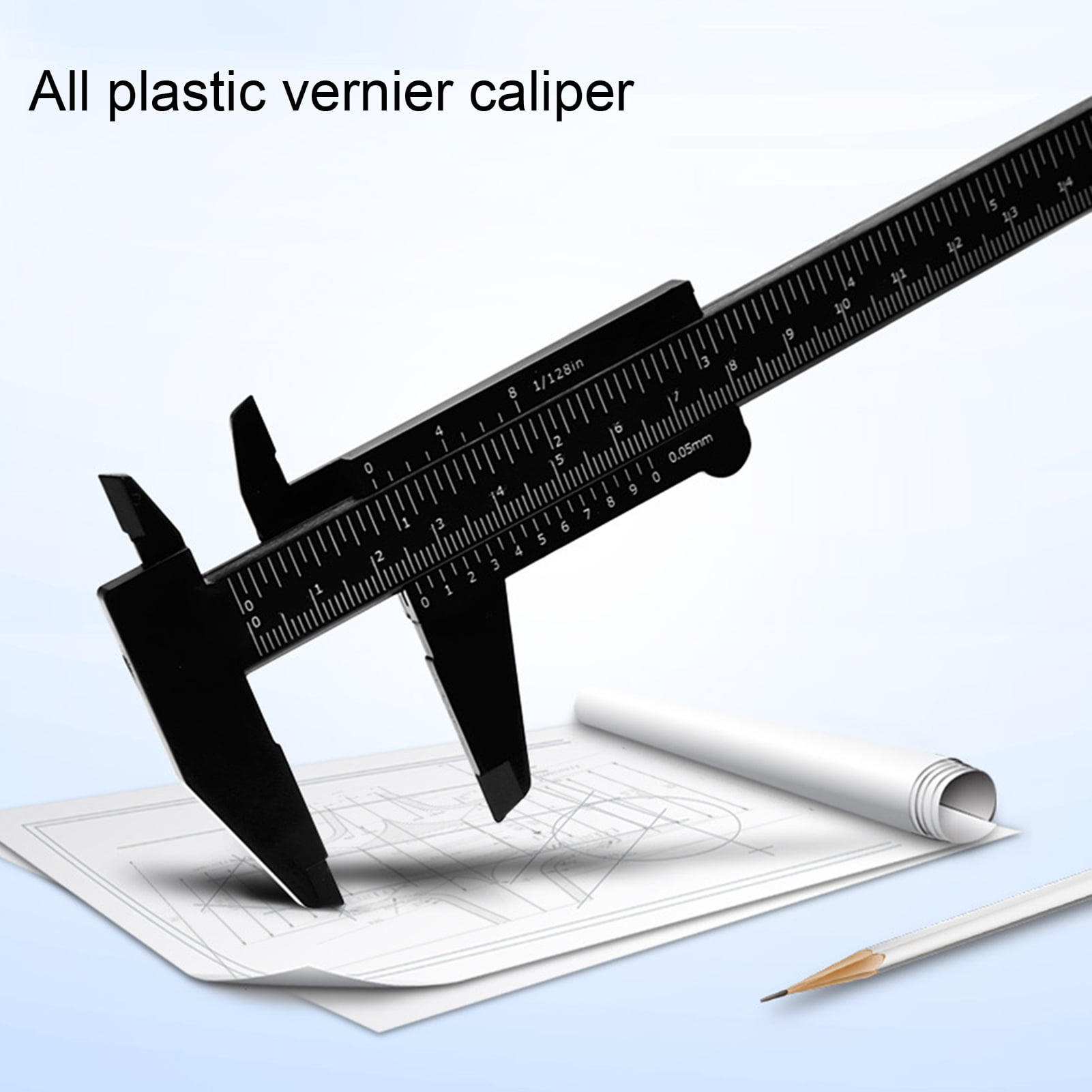 Plastic Imperial/Metric Vernier Caliper