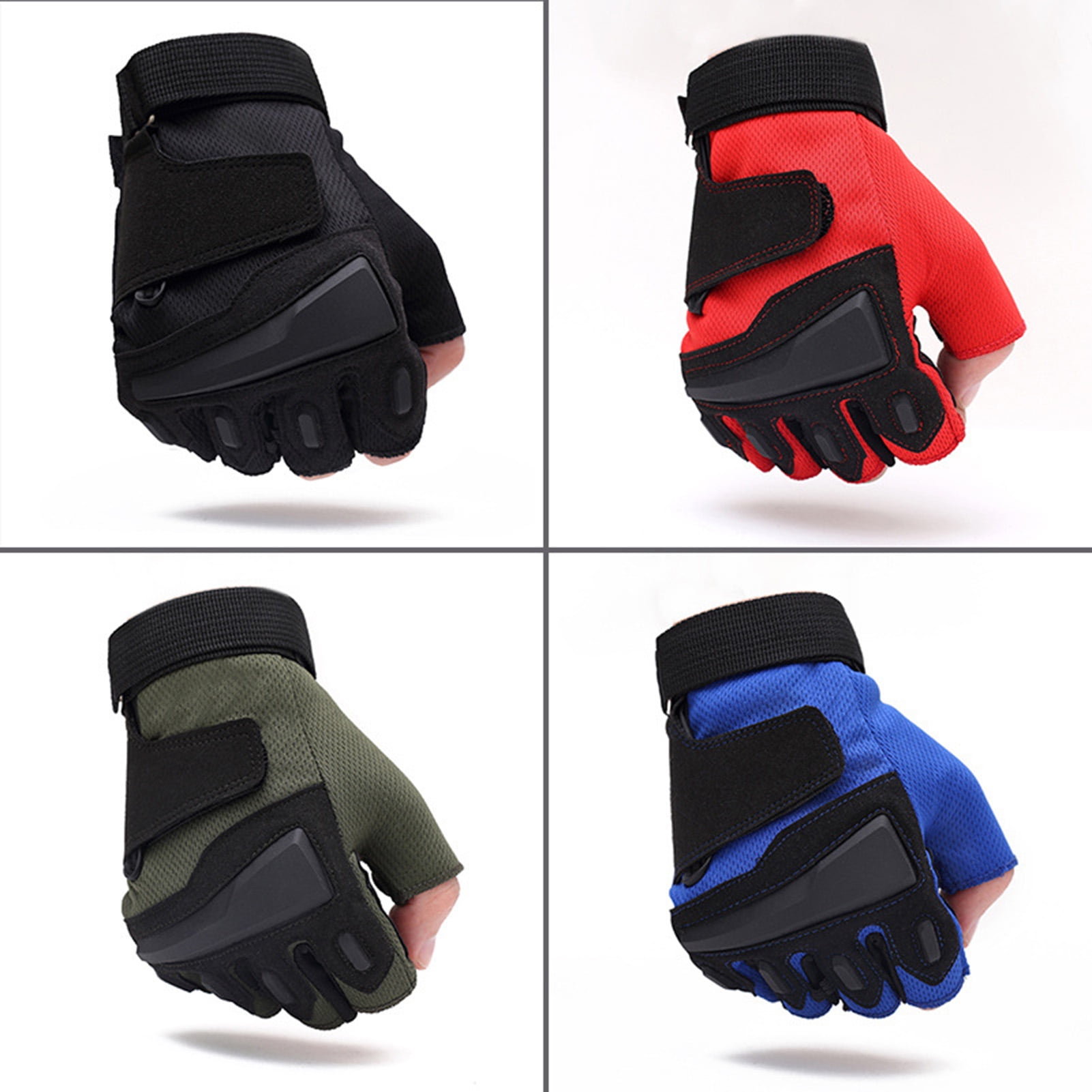 Shock Resistant Half Finger Motorcycle Climbing cycling bike Sport Tactical  Gloves