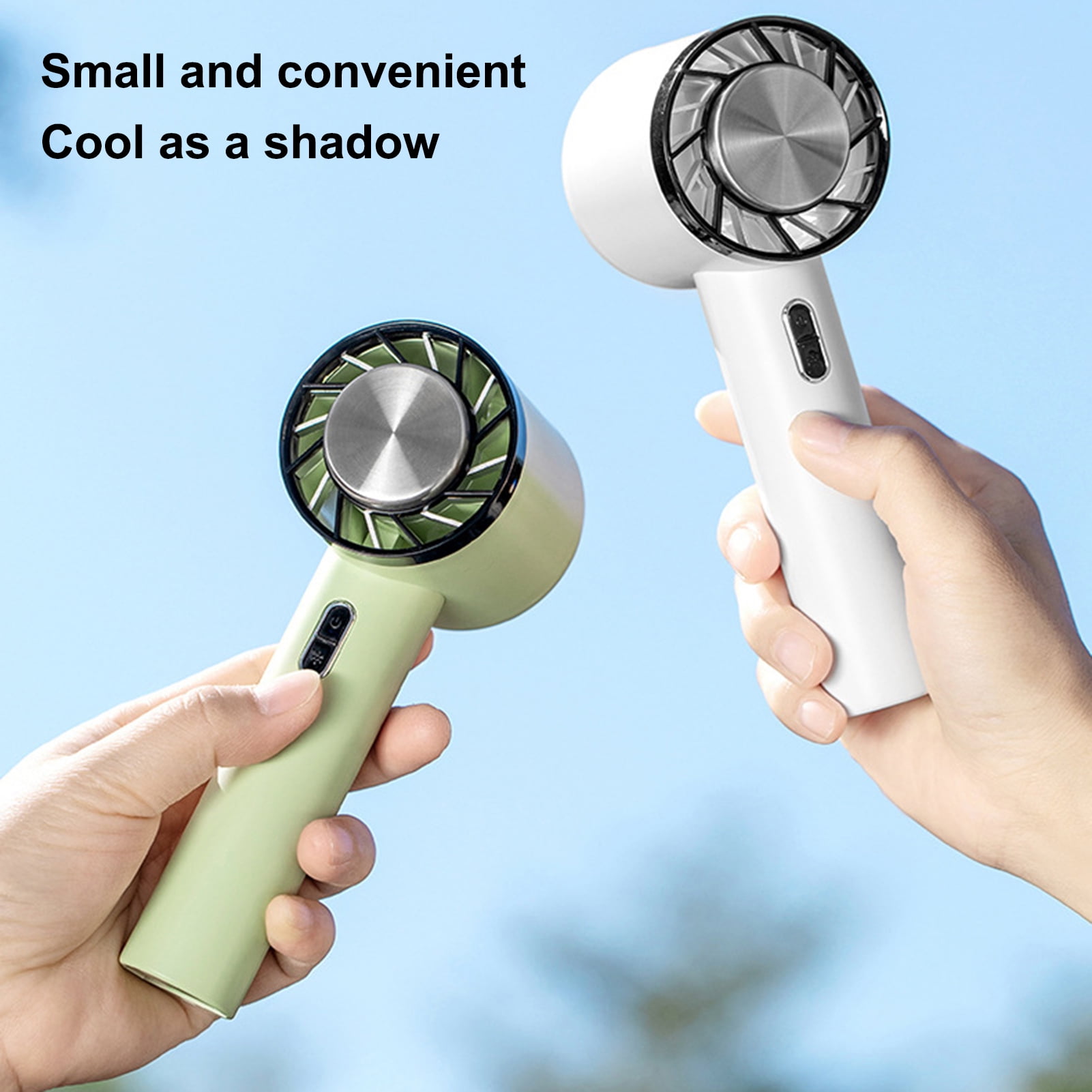 Mini Fan Fast Fairnull 1 Set 2000mAh USB Rechargeable Handheld Fan with Removable ...