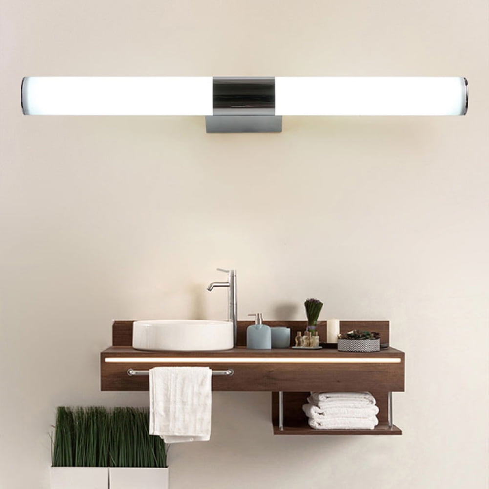 Fairnull 12/16/22W Acrylic Vanity Wall Lamp Mirror LED Lights Tube ...