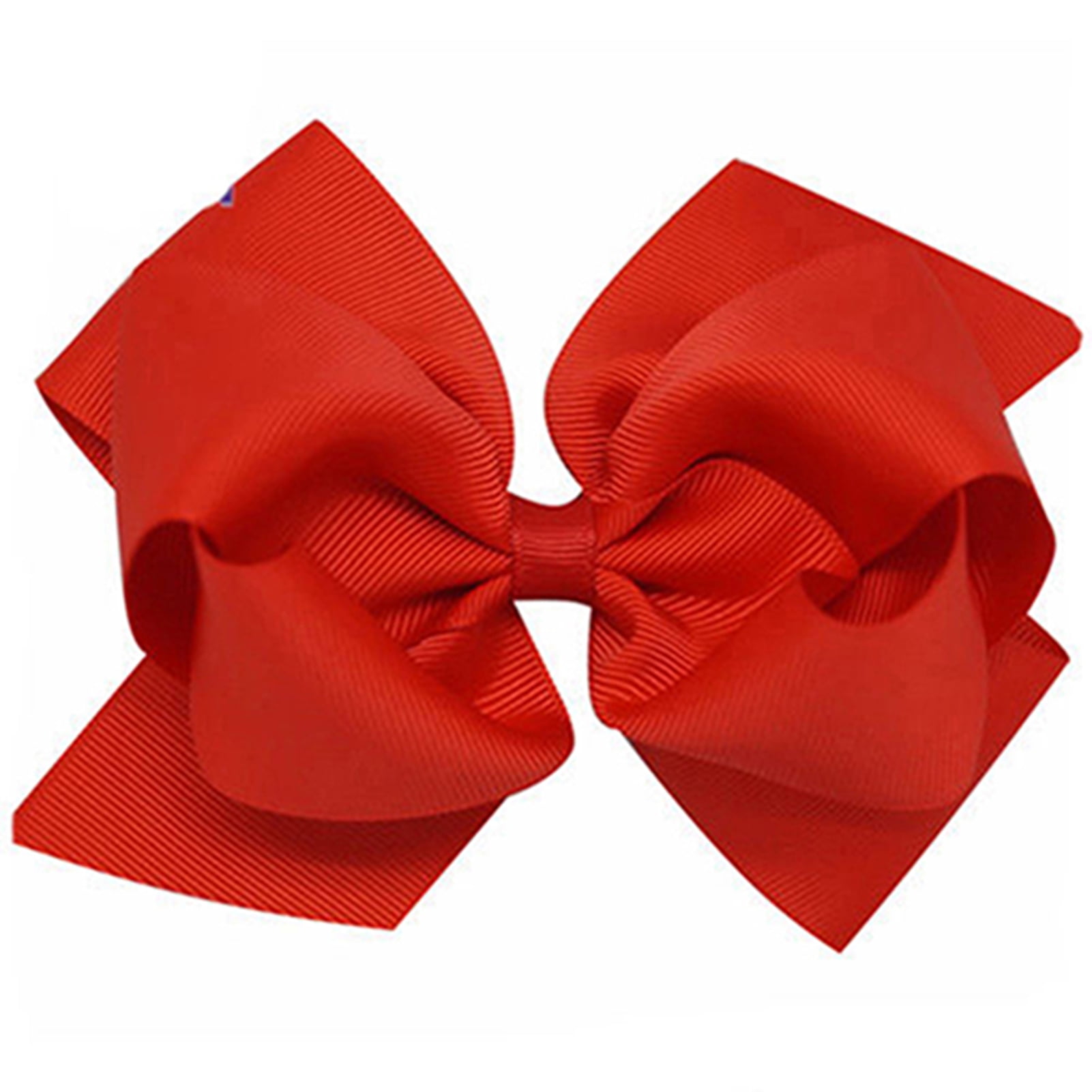 Fairnull 1Pc Girls Large Double Layers Hairbow Hair Bow Grosgrain Ribbon Clip Hairpin