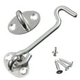 thumbnail image 1 of Fairnull 1Pc Stainless Steel Windproof Cabin Door Gate Window Hook Eye Latch Lock Catch, 1 of 8
