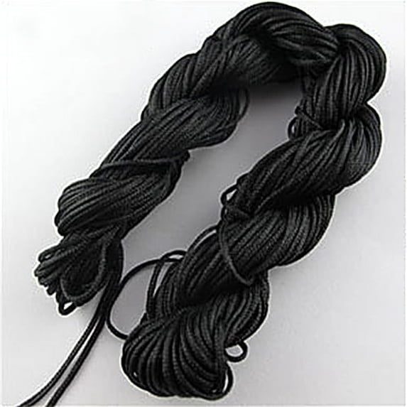 230m Beige Nylon Cord For Bracelet Making – 1mm Thick, Macrame, Knotting, Beading DIY
