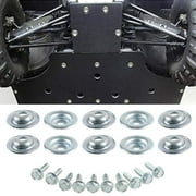 Fairnull 20Pcs/Set Skid Plate Washer Easy Installation Rust-proof Car Accessories UTV Skid Plate Washer Bolt 7556065 7518529 for General Ranger RS1 RZR 500 570 700 800 900 1000