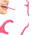 thumbnail image 1 of Fairnull 25-250Pcs Dental Floss Flosser Pick Teeth Toothpicks Stick Oral Care Tooth Clean, 1 of 9