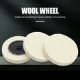 thumbnail image 1 of Fairnull 2Pcs 2 inch Dedicated Wool Polishing Pad Good Performance Easy to Use Long Service Life Reliable Buffing Wheel for Power Tools, 1 of 8