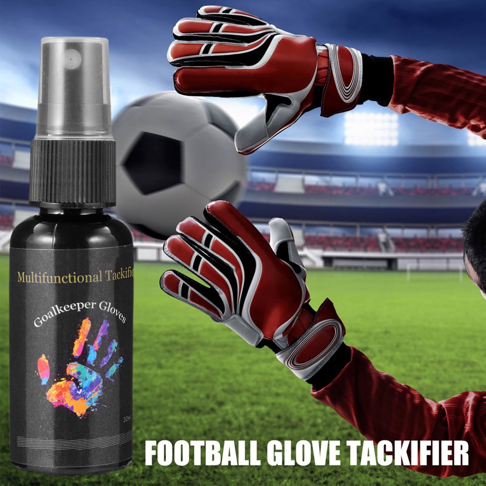 Fairnull 30ML Goalkeeper Glove Tackifier Sticky Glue Spray Lightweight Portable Soccer