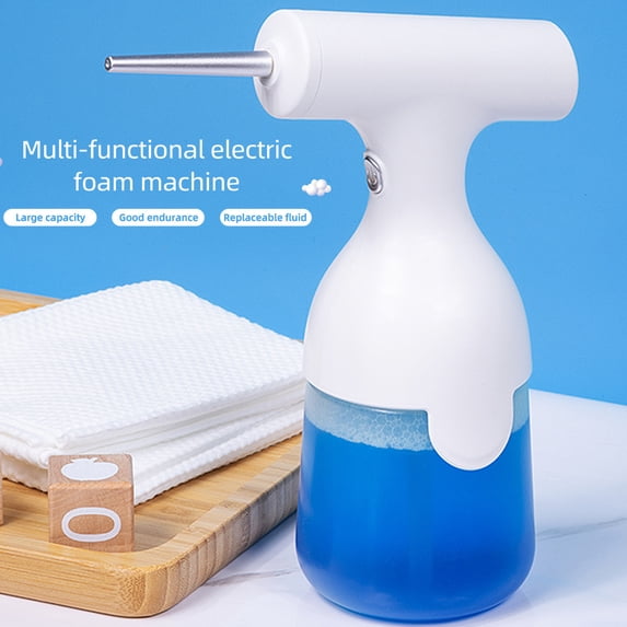 Fairnull 350ML Electric Foam Machine Large Capacity Waterproof Rechargeable Shampoo Shower Gel Foaming Maker Bathroom Supplies