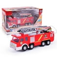 thumbnail image 1 of Fairnull 360 Rotation Electric Fire Truck Toy with Music LED Shooting Water Kids Toy Gift, 1 of 1