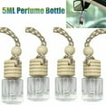 thumbnail image 1 of Fairnull 5ml Empty Perfume Diffuser Refillable Automobile Ornament Clear Car Perfume Empty Bottle Hanging Glass Pendant for Van, 1 of 10