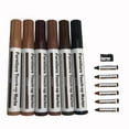 thumbnail image 1 of Fairnull 6Pcs Wood Grain Furniture Floor Repair Scratch Restore Paint Touch-up Pen Kit, 1 of 4
