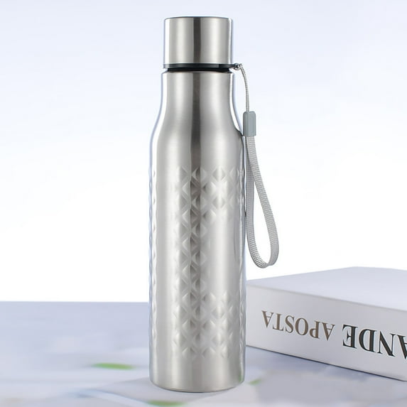 Fairnull 750ml Rhombus Stainless Steel Large Capacity Outdoor Sports Cycling Water Bottle