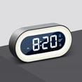 thumbnail image 1 of Fairnull Alarm Clock Luminous USB Charging Adjustable Brightness Mute Energy-saving Night Light with Snooze LED Mirror Screen Digital Desktop Clock for Bedroom, 1 of 11