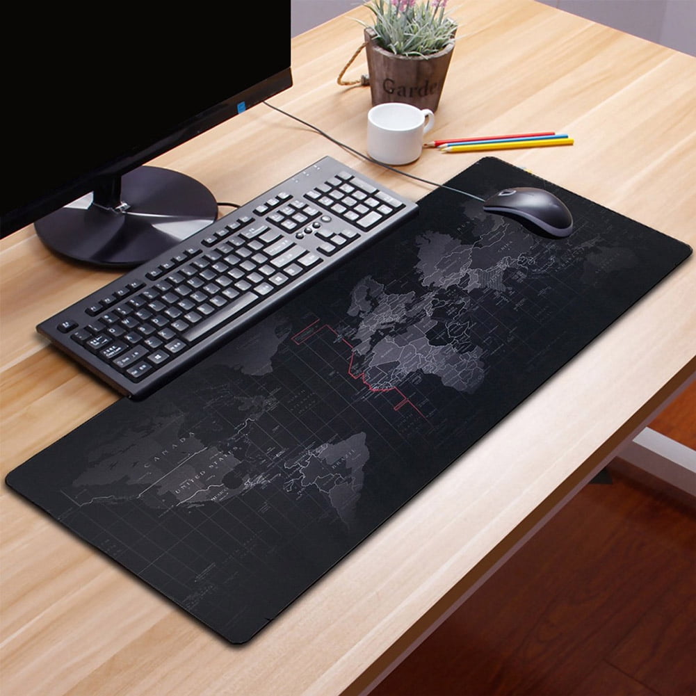 Fairnull Anti-Slip World Map Gaming Mouse Mice Keyboard Pad Mat Cushion ...