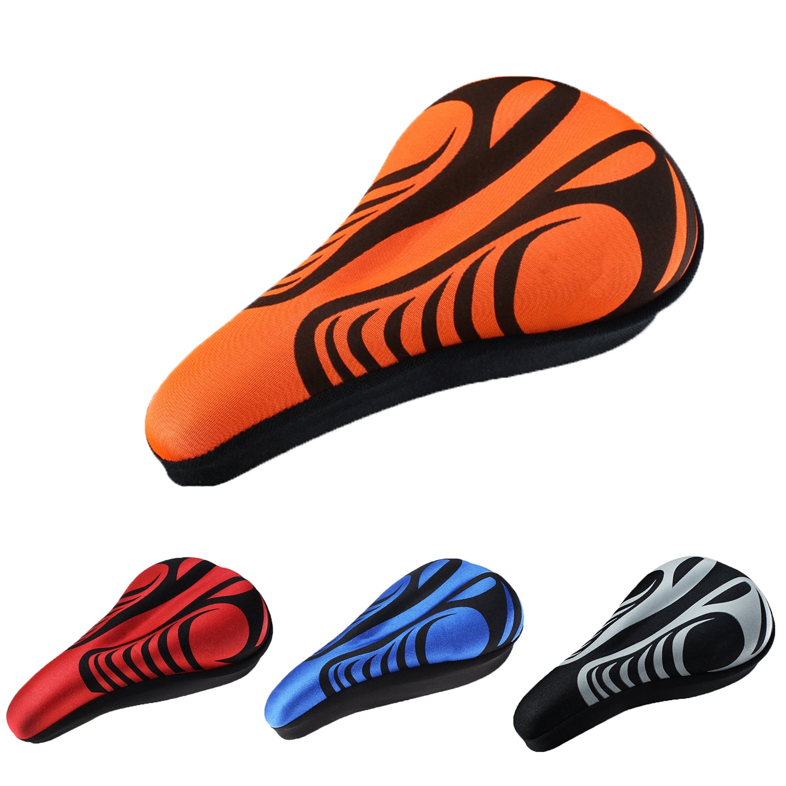 Fairnull Bike Seat Cushion Elastic Shock Absorption Ergonomic Design Universal Thicken Seat Hip Protection Silicone Mountain Bicycle Saddle Cover Cycling Accessories Walmart