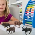 thumbnail image 1 of Fairnull Cattle Figurine Realistic Water Buffalos Bull Cow Muskox Miniature Solid Model Early Learning Educational Toy Wild Animal Statue Model Desktop Ornament Model Gift, 1 of 8