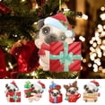 thumbnail image 1 of Fairnull Christmas Pendant Reusable Exquisite Creative Pug Shape Christmas Tree Pendant for Home Holiday Decoration, 1 of 9