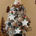 thumbnail image 1 of Fairnull Christmas Tree Hanging Pendant Felt Wool Star Fur Ball Hanging Ornament for Party Home Decor, 1 of 9