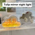 thumbnail image 1 of Fairnull DIY Tulip Night Light Soft Lighting Flicker Free Battery-operated Simulation Flower Cloud Tulip Mirror Table Lamp Decoration, 1 of 10