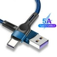 thumbnail image 1 of Fairnull Data Cable Braided Fast Charging 5A Type-C Mobile Phone Data Cord Charger Wire for Home, 1 of 8