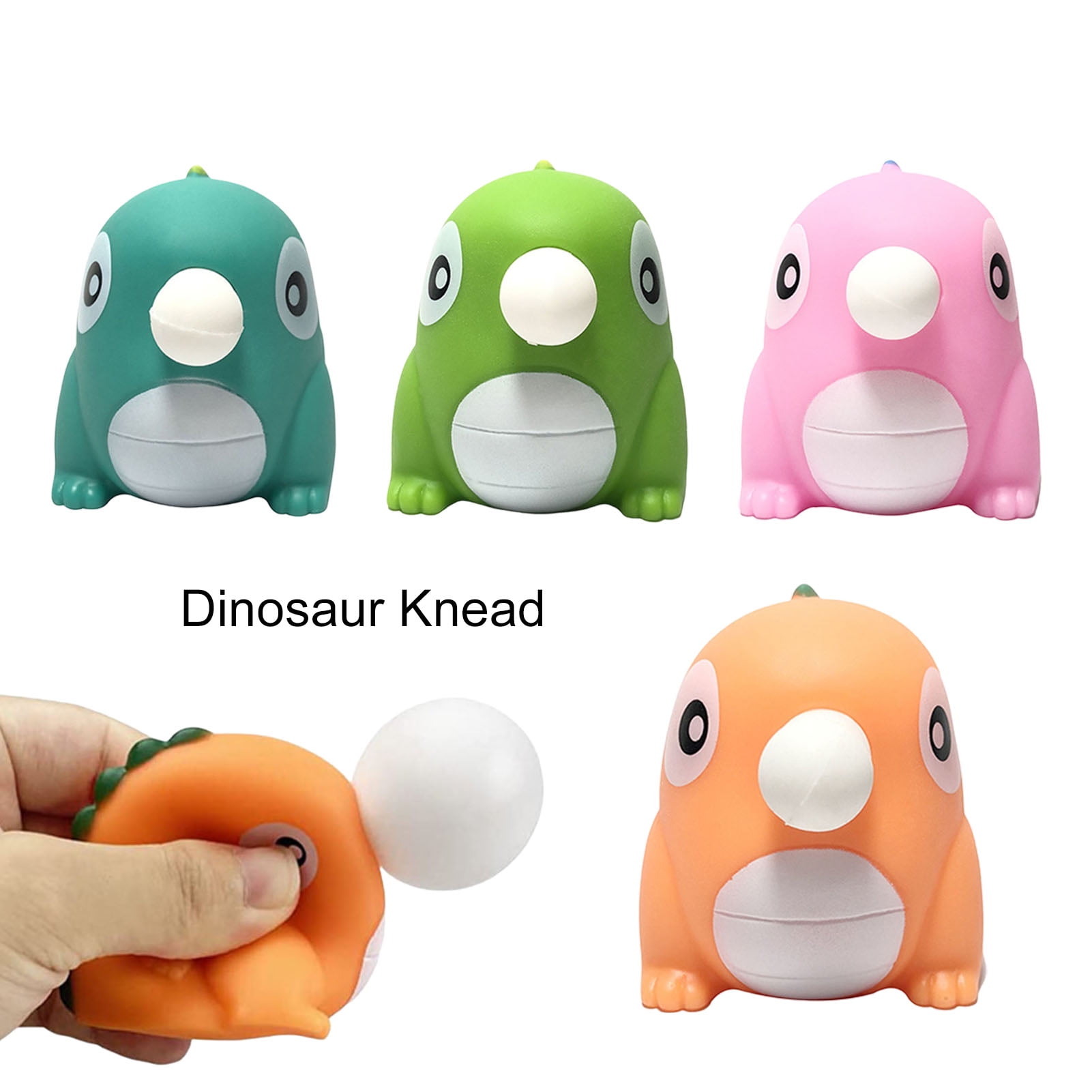 NUOBESTY 4 Stück Stress-Spielzeug – Pickel-Ausdrück-Squishy, Pink, Zum Zupfen & Drücken, Aus Silikon