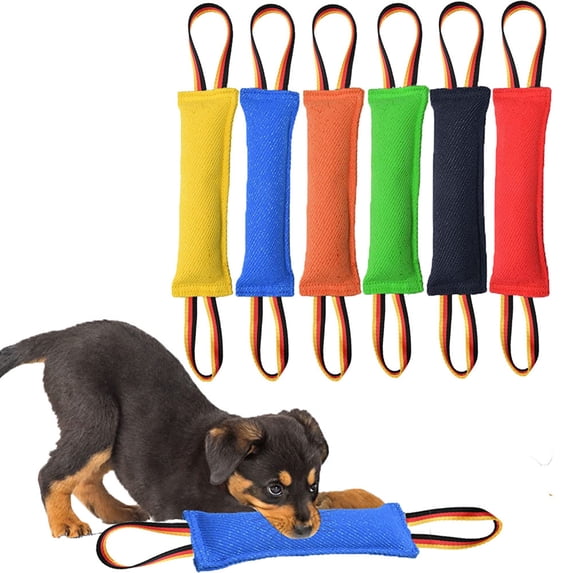 Fairnull Dog Tug Toy Tear-Resistant Large Dog Bite Pillow Interactive Play Accessory Indoor Outdoor Pet Training Equipment