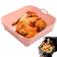 thumbnail image 1 of Fairnull Fryer Liner High Temperature Resistant Food Grade Non-Stick Square Silicone Fryer Basket Roasting Pan Kitchen Supplies, 1 of 8