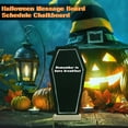 thumbnail image 1 of Fairnull Halloween Mini Black Coffins Letter Board Ornament Display Message Board Multifunctional Menu Schedule Gothic Decor for Halloween Party Home Office School, 1 of 11