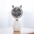 thumbnail image 1 of Fairnull Handheld Portable Fan Long Endurance Plastic Large Air Volume USB Rechargeable Fan for Home, 1 of 8