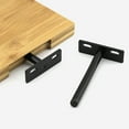 thumbnail image 1 of Fairnull Heavy Duty Save Space Shelf Bracket Cold-rolled Steel T-Shape Solid Floating Wall Shelf Support for Home, 1 of 1
