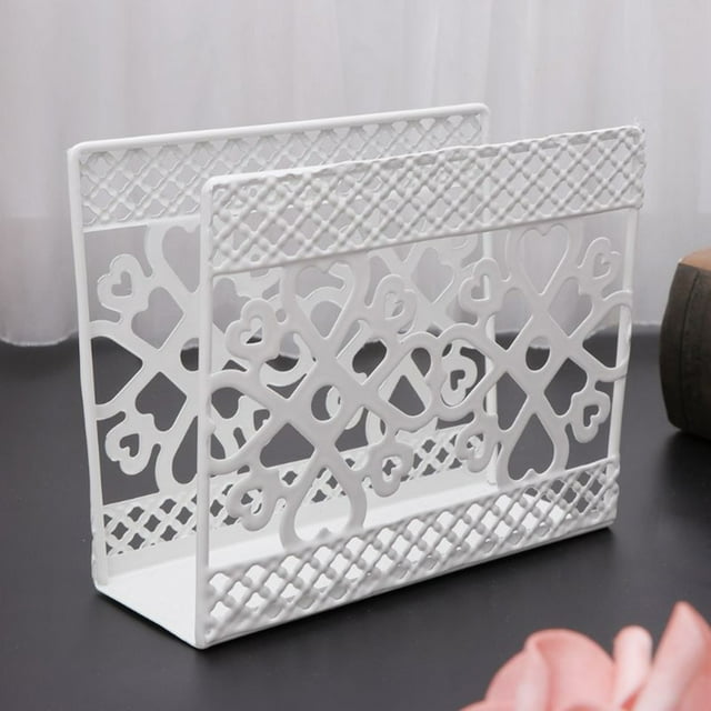 Fairnull Hollow Napkin Holder Paper Towel Dispenser Tissue Rack Party Dining Table Decor