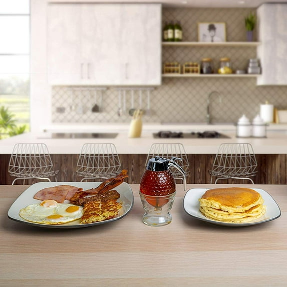 Fairnull Honey Dispenser Press Type Sugar Container ABS Honey Syrup Dispenser Container for Home