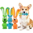 thumbnail image 1 of Fairnull Interactive Squeaky Dog Toy Long Ear Rabbit Design Teeth Cleaning Bite Resistant Built-in Sound Pet Toy, 1 of 10