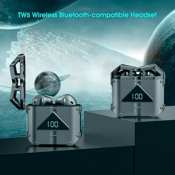 Fairnull JX30 Wireless Earphone HiFi ENC Noise Cancelling LED Power Display Bluetooth-compatible5.3 Sports Gaming Earbud for Running