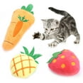 thumbnail image 1 of Fairnull Kitten Catnip Toy Decorative Comfortable Fruit Carrot Cat Chew Toys for Kitty, 1 of 9