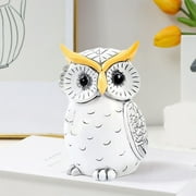 Fairnull Magnetic Owl Statue Cute Desktop Owl Ornament Exquisite Workmanship Owl Sculpture for Home Office Decor